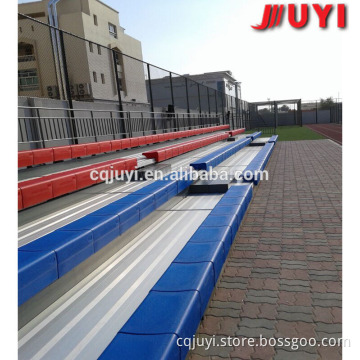 JY-717 aluminium bleacher Factory stainless steel seating bench